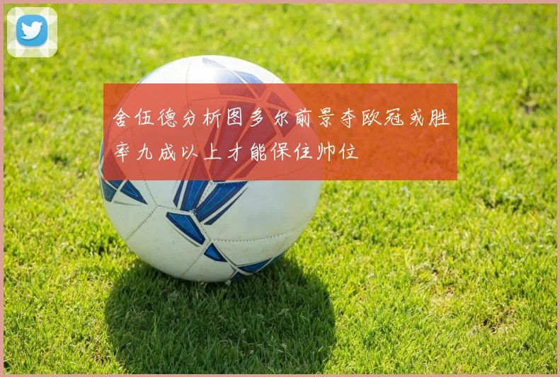 舍伍德分析图多尔前景夺欧冠或胜率九成以上才能保住帅位